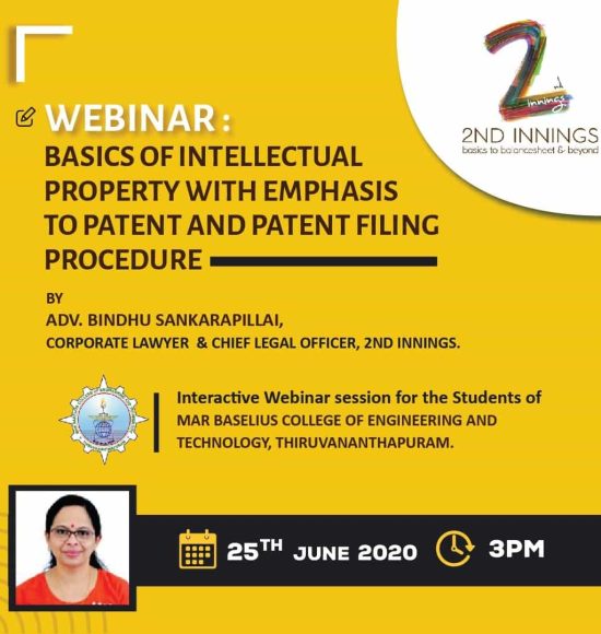 Basics of Intellectual property with an emphasis to Patent and Patent filing procedure