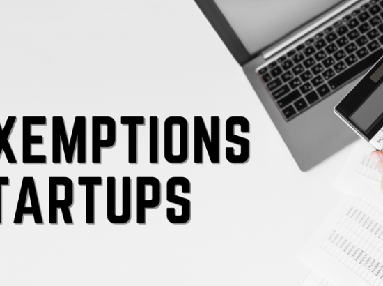 Tax Exemptions Available for Startups